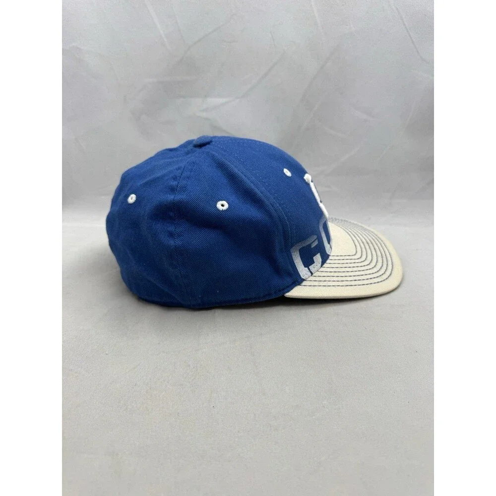 Indianapolis Colts Reebok On Field FlexFit Hat Size Small Med Cap NFL Blue White